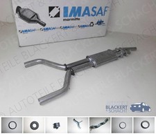 IMASAF Auspuff Mitteltopf+Anbauteile f&uuml;r Mercedes SL 420+500 R107 o.Kat BJ 86-89