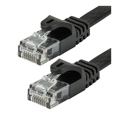 MONOPRICE 9555 Patch Cord,Cat 5e,Flexboot,Black,50 ft. 38F938