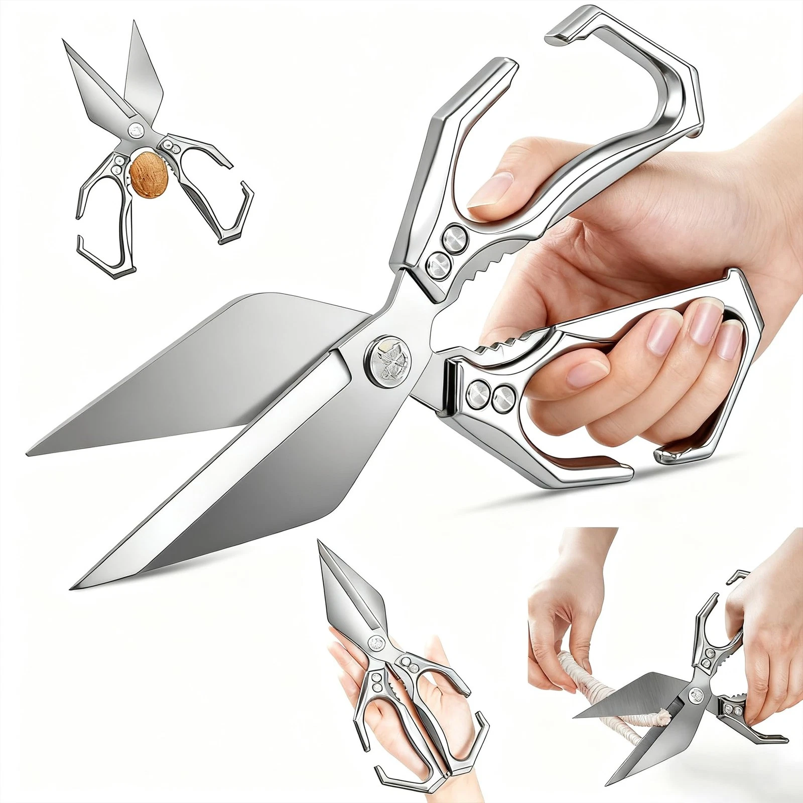 Multifunctional Heavy-Duty Kitchen Shears,Ultra Sharp Stainless Steel Poultry...
Opens in a new wind