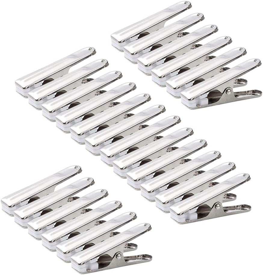 80 Mollette in Acciaio Inox Antiruggine con Cuscinetto Morbido Antisegno