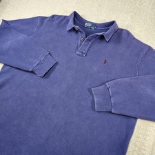 Vintage 80s Polo Ralph Lauren Sweater Men XL Heavy Cotton Waffle Knit USA Made