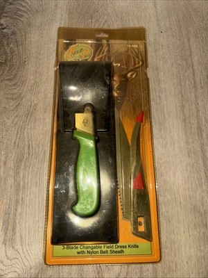 Frost Cutlery Field Pro 3 changeable blade Field Dress Knife  Deer Knife 15-889
