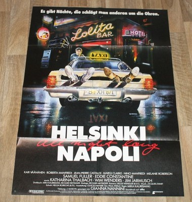 HELSINKI - NAPOLI Org. Plakat A 1 -1987- Kari Väänänen, Roberta Manfredi