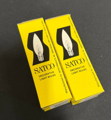 2 x 40CTC Chandelier Torpedo Blunt Bulb B10 European E14 40W 120V 40B10 S3391