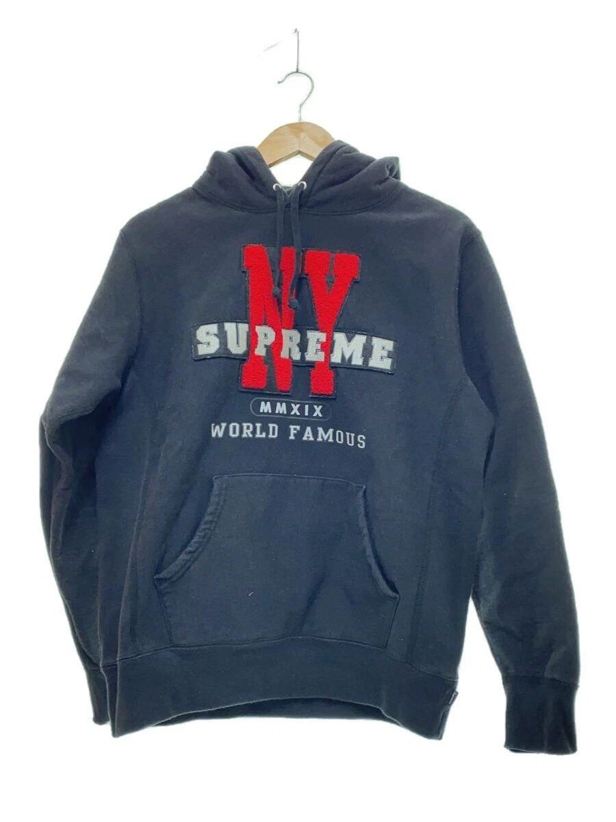 Sweat à capuche Supreme Hoodie S coton noir 19AW NY occasion