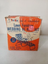 New Old Stock Vintage FROST KING Lawn Furniture Webbing Re-New Kit 72 Ft Yellow