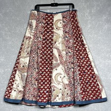 Vintage 90s Charlotte Russe Maxi Skirt Size 11 Boho Patchwork Floral Peasant