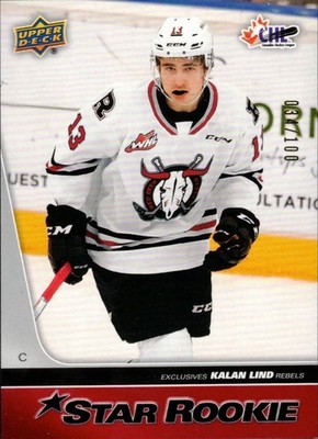 2021-22 Upper Deck CHL Exclusives #408 Kalan Lind  034/100 Nashville Predators