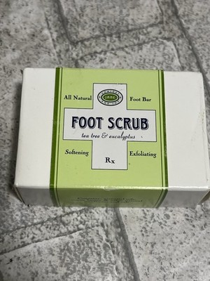 Jane Inc All Natural Bar Foot Scrub Tea Tree & Eucalyptus Rx Soften & Exfoliate