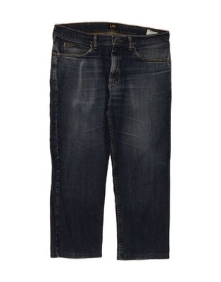 LEE Herren Legendäre Cropped Jeans W36 L24 Navy Blau Baumwolle AL08