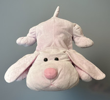 Animal Alley Pink Dog Floppy Sammie Laying Plush Puppy Toys R Us 24"