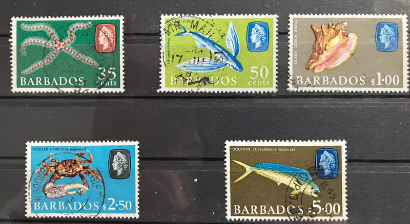 BARBADOS used stamp lot - Sc 277-280b   CV $33