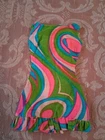 Vintage 1960s Barbie #1822 SWIRLY CUE DRESS