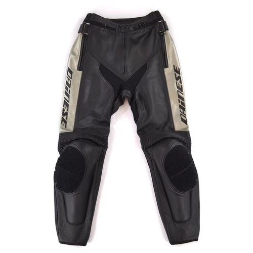 Dainese Black Leather Motorcycle Pants Trouser Women's EUR 46 / US ~ L-XL / ~W31