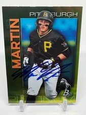 2020 Bowman Platinum Chartreuse TOP-74 SIGNED Mason Martin