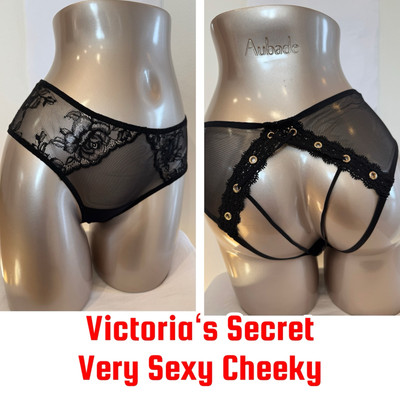 VICTORIA'S SECRET Very Sexy Cheeky Cheekster Tanga unterwäsche Dessous Schwarz