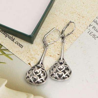 LeCalla 925 Sterlingsilber filigrane balinesische Ohrh?nger f?r Damen