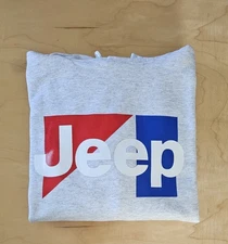 AMC Jeep Heather Gray Hanes Midweight Hoodie Long Life and Durability HTV