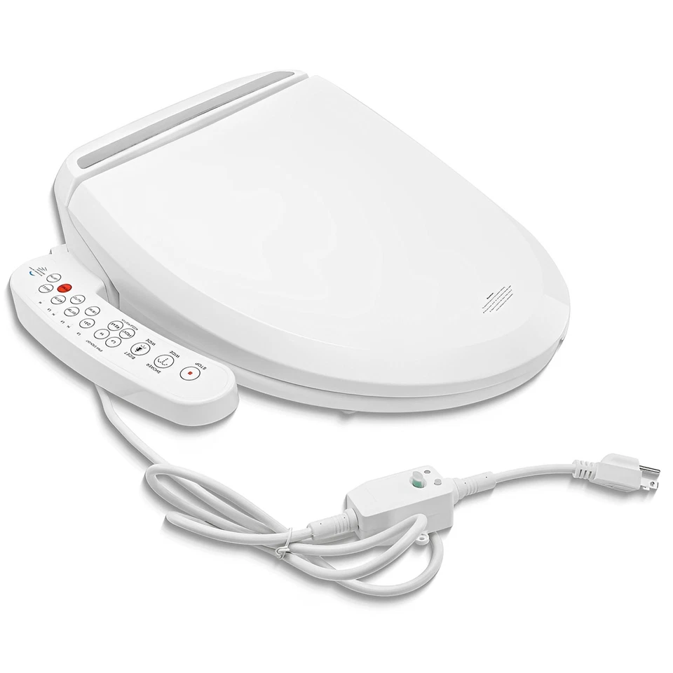 Electric Bidet Toilet Seat Smart Elongated Auto Deodorization Heated 110V US - Image 2 of 4