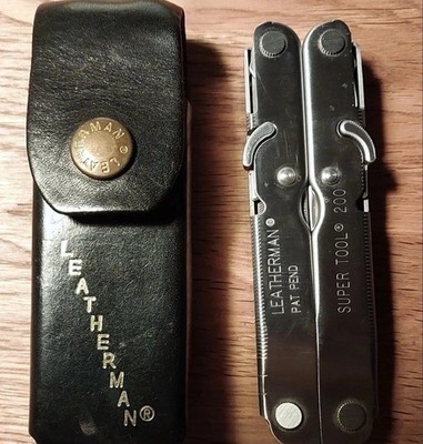 Leatherman Supertool 200 L Holster - sehr selten -sehr Guter Zustand Never Used