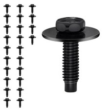 25pcs M6-1.0 Hex Head Body Bolts Bumper Fender Splash Shield Under Cover Hood,m6