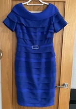 Condici Regal Blue Size 10 Stunning Fitted Dress. Worn Once For Wedding.cleaned