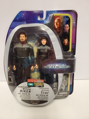 Star Trek Nemesis RIKER & TROI New Force Exclusive SDCC LIMITED 500 ...