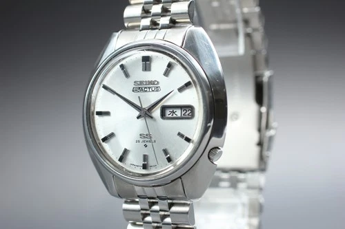 Vintage [Exc+5] Seiko 5 Actus SS 6106-8460 25J Automatic Mens Watch From JAPAN