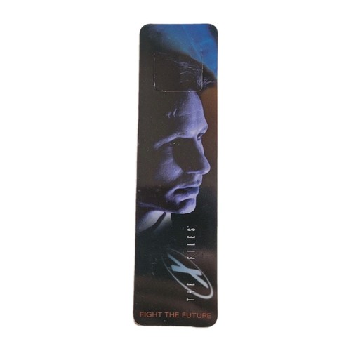 Vintage 90s Fox Mulder X-Files Tab Bookmark Y2K/1998 Scifi Tv Show XKT-98039GABF