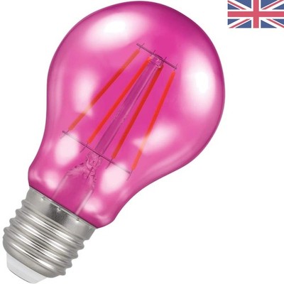Langlebige rosa LED Glühbirne 4,5W E27 | Ideal für Veranstaltungen im Innen- & Außenbereich