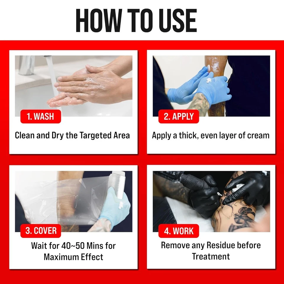 Crema anestésica profunda de 50 g con vitamina E y árnica para la máxima comodidad de la piel Foto 4 de 4