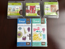 Lot Of 5 Cricket Cartridges, Unique Images, Tablescapes, Artistry, Christmas