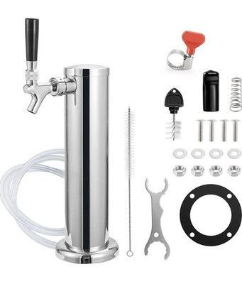 MRbrew Single Tap Draft Beer Tower And Plumbing