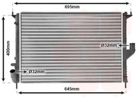 MotorküHler WasserküHler VAN Wezel 43002477 FüR Express Dacia Renault Stepway 1