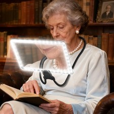 5X Neck Magnifying Glass with Light Hands Free Magnifier for Reading Sewing