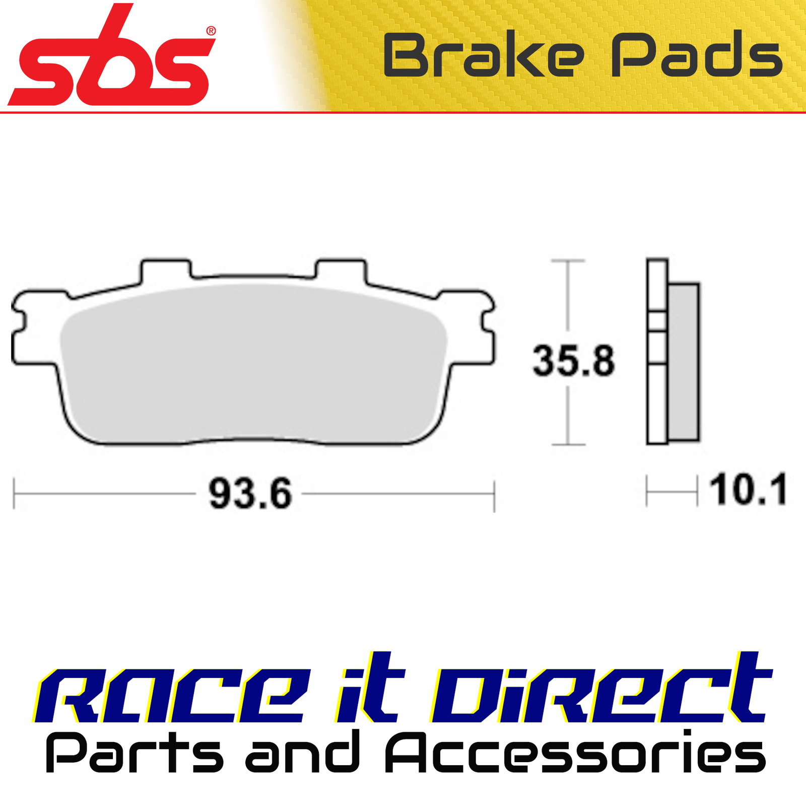 SBS 847SI BRAKE PADS SINTER