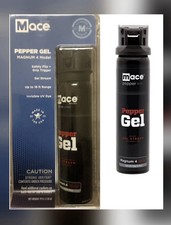 MACE 18 FT MAGNUM 4 DEFENSE Pepper STICKY GEL Spray FLIPTOP Self POLICE DEFENSE