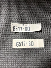 LIONEL   (2)  ORIGINAL 6517-60  STICKERS for the 1966 TCA ORANGE CONVENTION BOX