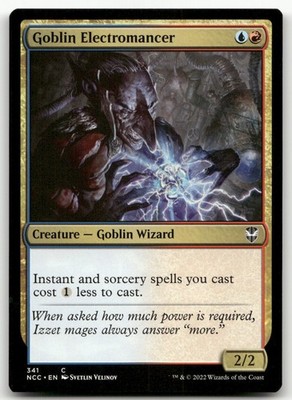 Goblin Electromancer #341 (NM) Streets New Capenna NCC Magic MTG