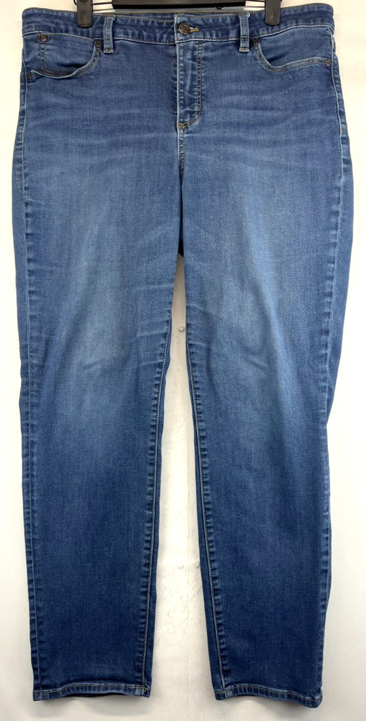 Talbots Jeans - Womens Size 14 - Blue - Signature Ankle - Mid Rise (5178)