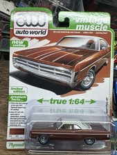 Auto World 1971 Plymouth Sport Fury GT Autumn Bronze Poly 64532 B 1/64