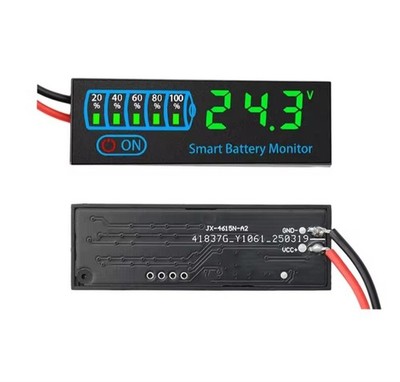 DC7-40V Batteriestandsanzeige 12V 24V 36V 48V Säure/Lipo Lithiumbatterie,grün 