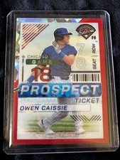 2024 Panini Prospect Edition - Owen Caissie #149 Red Ice Prizm (RC)