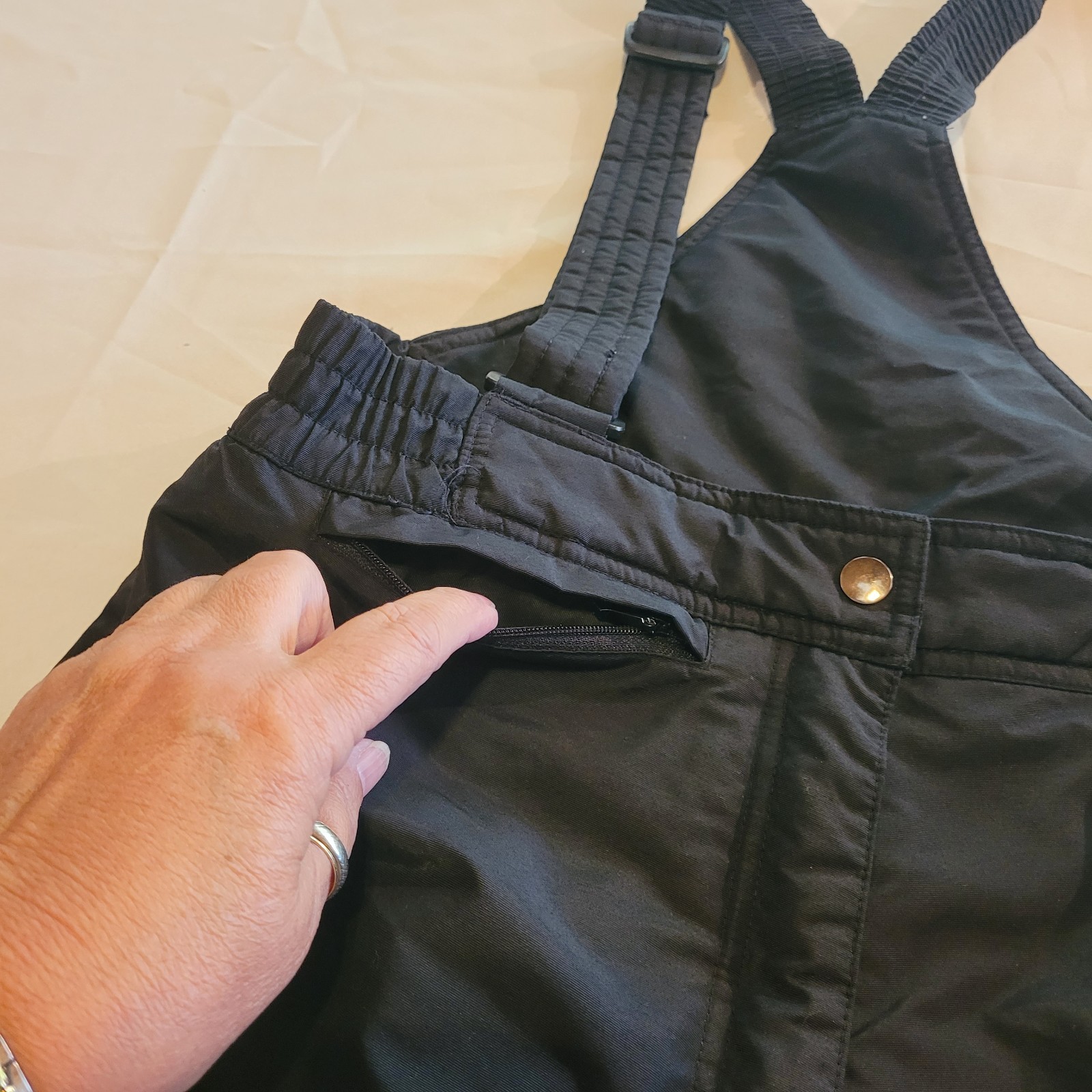 SALOMON Pantaloni da neve slalom taglia 10 e prestazioni wmns pelle sci asciutto nero taglia M bavaglino