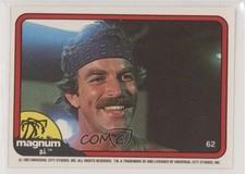 1983 Donruss Magnum PI Tom Selleck Thomas Magnum #62 1u6