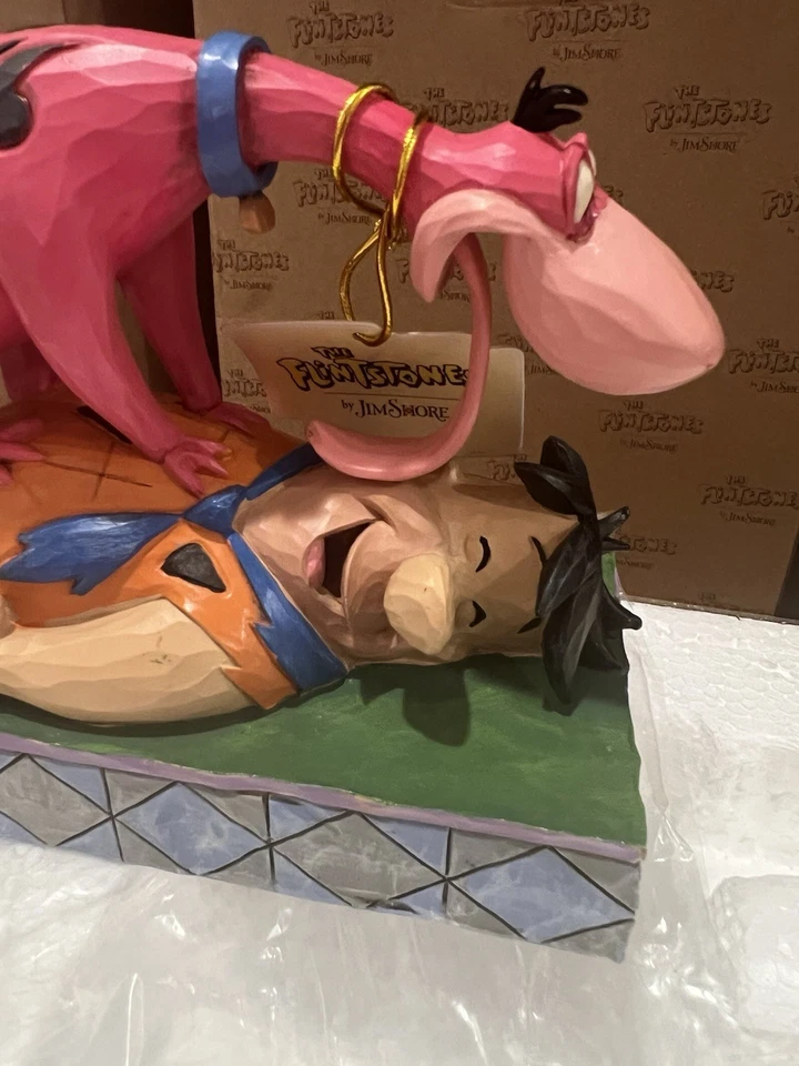 Jim Shore Flintstones Fred/Dino Figurine Super Rare *** Read Description - Image 4 of 4