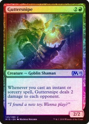 mtg magic 2019 m19 guttersnipe FOIL ENGLISH gobelin des rues 4 available