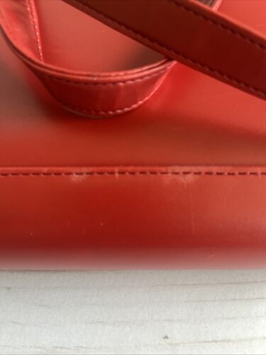 Franklin Covey Red Planner Organizer Zip Tote Shoulder Bag 7-ring Binder Leather - Picture 18 of 24