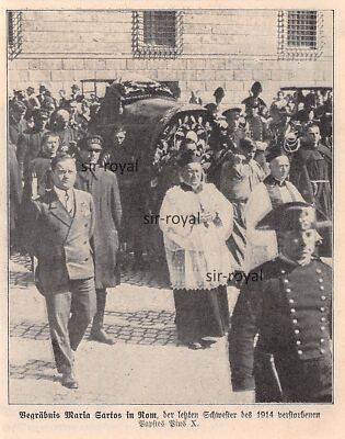 Maria Sarto's Funeral in Rome - Sister of Pope Pius X 1930 ~10x13cm