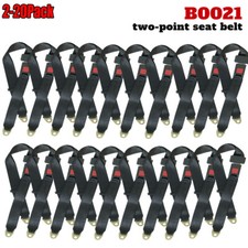 Pair Adjustable 2 Point Auto Car Bus Safety Seat Belt Lap Seatbelt Safe Strap Pair Adjustable 2 Point Auto Car Bus Safety Seat Belt Lap Seatbelt Safe Strap